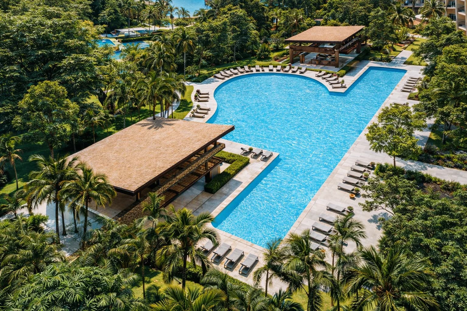 Infinity pool with sea view at Arcadia Brasilito Beach