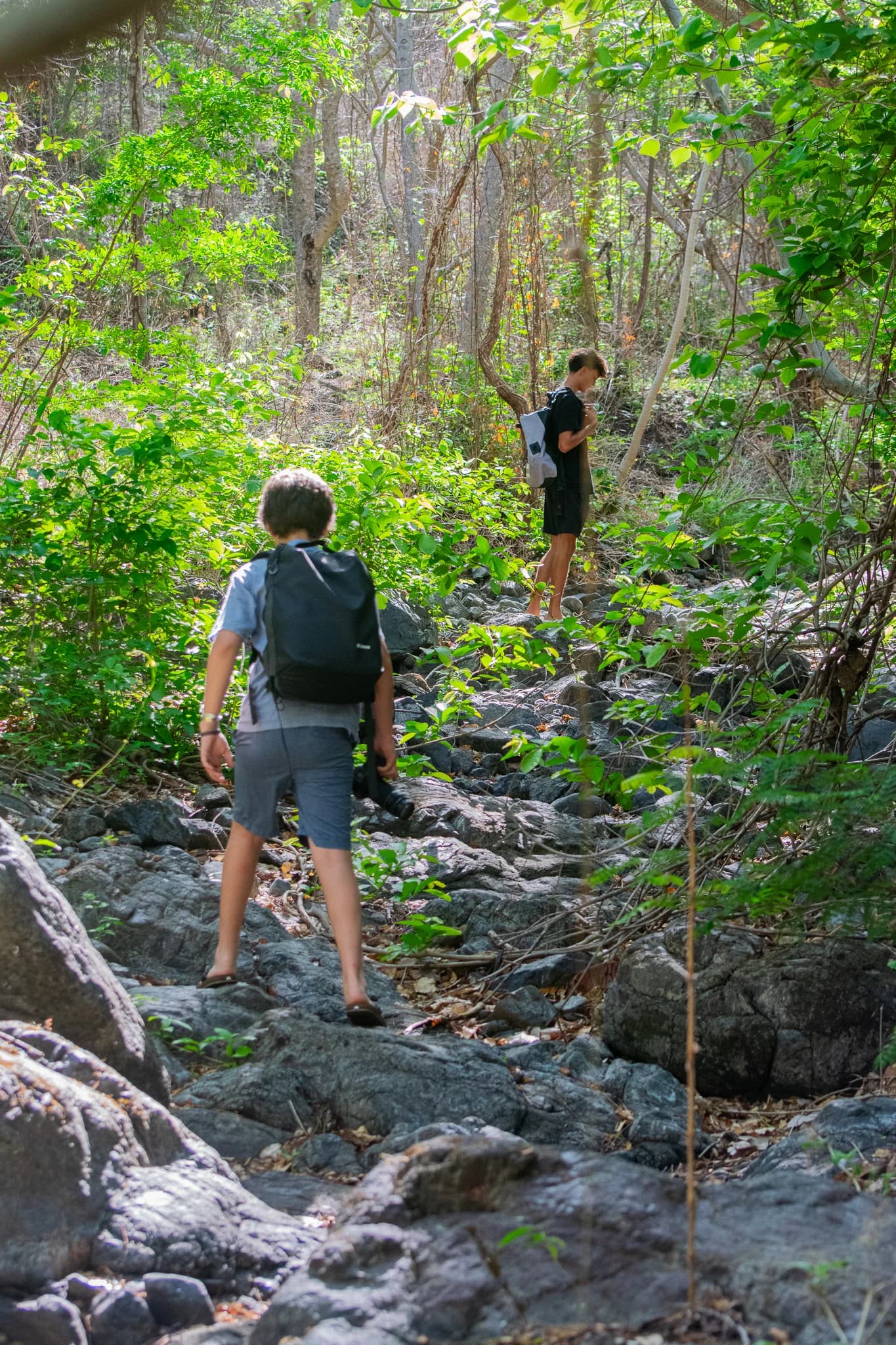 Hiking in Costa Rica nature near Brasilito Beach