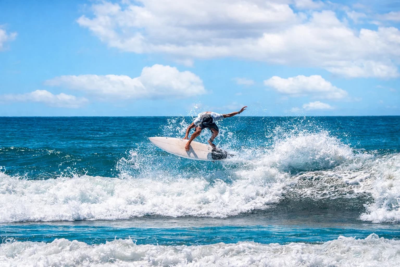 Surfing near Playa Brasilito