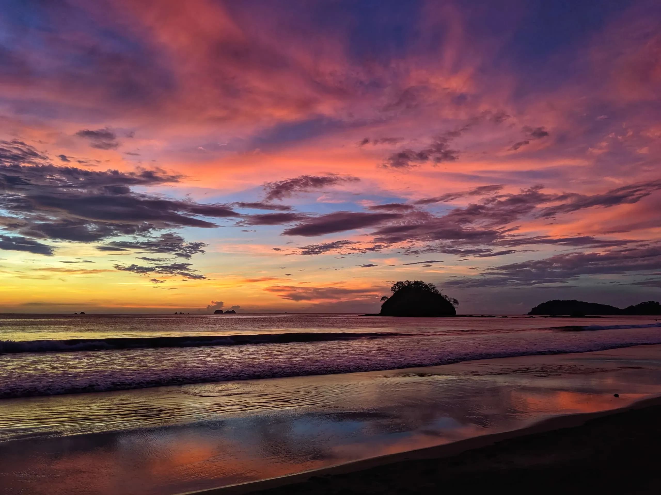 Sunset in Brasilito Costa Rica Guanacaste community living