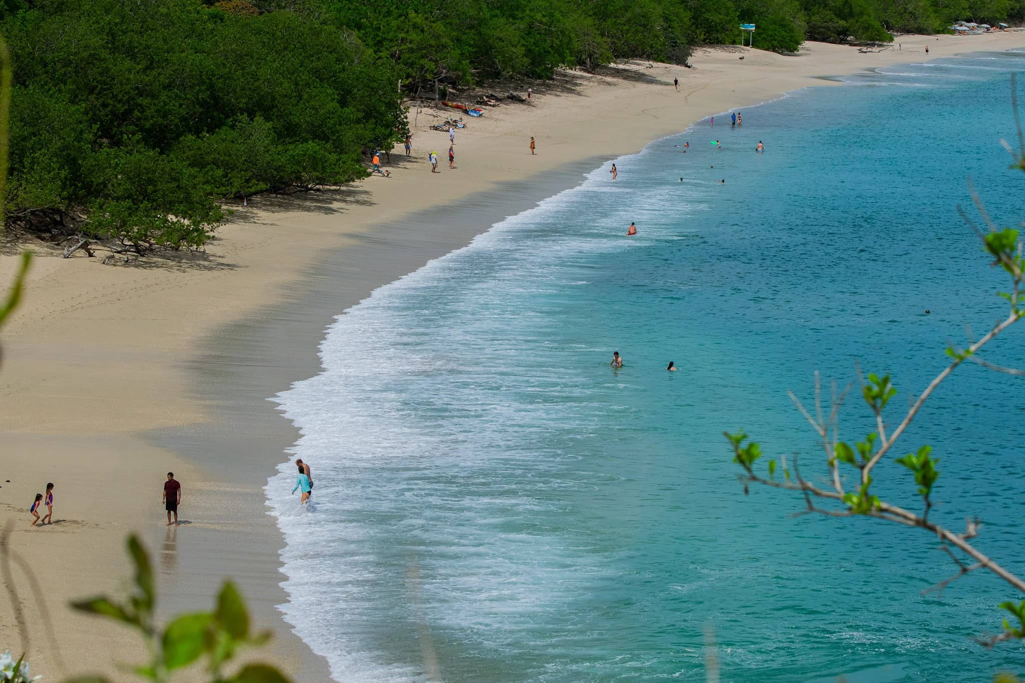 Playa Conchal aerial view near Arcadia Brasilito
