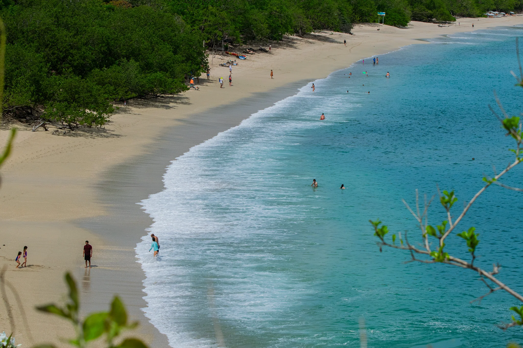 Playa Conchal aerial view near Arcadia Brasilito