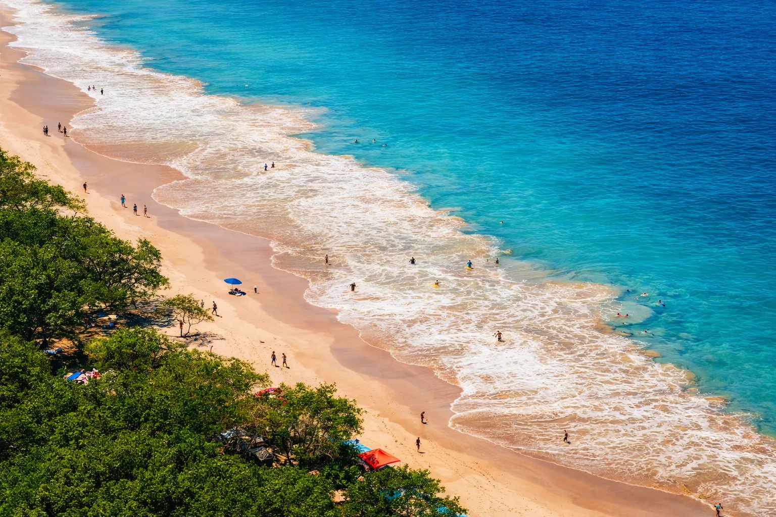 Pristine Costa Rica beach near Arcadia Brasilito