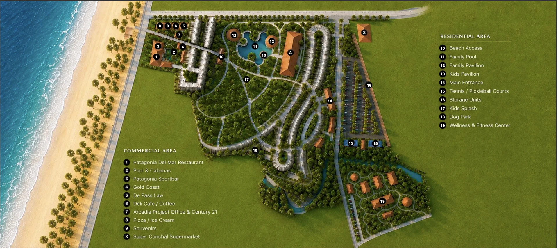 Masterplan of Arcadia at Brasilito Beach community